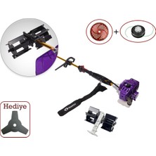 Marpex Germany Yan Tırpan Palet Çapa Makinesi 4.2 Kw  Üçgen, Elmas, Misina Başlık Aparatlı