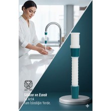 AlanSansli Silikon Esnek Musluk Uzatıcı – 14.5 cm Lavabo ve Mutfak Batarya Başlığı