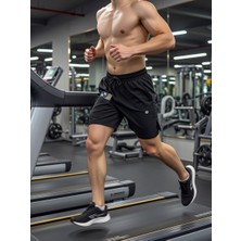 Demente Taytlı Şort Erkek Running Hızlı Kuruma Micropoly Antrenman Gym ve Fitness Outdoor Şort