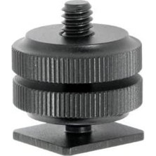 Hype Store Ayex 2286 Hot Shoe Aksesuar Bağlantı Adaptörü, Koyu Gri