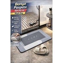 Manosta ( 1 Adet ) 50X70 cm Banyo, Mutfak Paspası Kaymaz Tabanlı Su Emici Dikdörtgen Yapı - Kolay Temizlenir