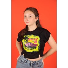 Marions 09-14 Yaş Kız Çocuk Siyah Sunset T-Shirt