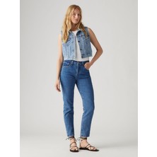 Levi's 501 Crop Jazz Pop Kadın Mavi Jean Kot Pantolon A7739-0007