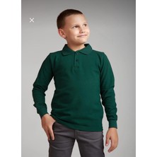 Dıgıl Kids Çocuk Polo Yaka Okul T-Shirt Uzun Kol