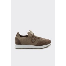 Derinet Hakiki Deri & Tekstil Bağcıklı Erkek Sneaker