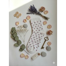 2'li Kalpli Kurdele Desenli 11-12 Yaş Kız Çocuk Çorabı