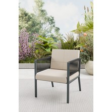 Arma Koltuk Tekli (Antrasit-Krem)