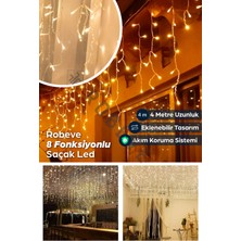 8 Fonksiyonlu Uzun Sarkıt LED Işık, Eklenebilir Dekoratif Peri Işığı