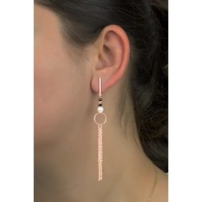 By Barun Zincirli Küpe 925 Ayar Gümüş