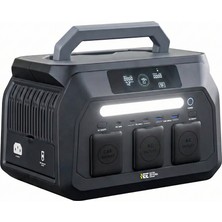 512WH | 1600W Max. Lifepo4 Taşınabilir Güç Kaynağı Dahili Fener ve Kablo Seti +4000 Döngü %99.99 Bms Çoklu Çıkış | P800