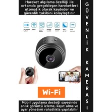 Wintoup Premium Mobil Uygulamalı Gece Görüşü Bebek Çocuk Odası Ev Ofis Şık Hd Wi-Fi Mini Güvenlik Kamerası