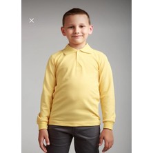 Dıgıl Kids Çocuk Polo Yaka Okul T-Shirt Uzun Kol