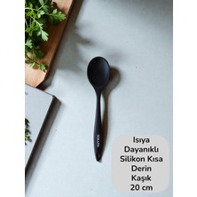 Seraph Isıya Dayanıklı Silikon Mini Derin Kaşık 20 cm 1 Adet