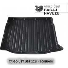 Elorcar Volkswagen Taıgo Üst 2021 - Sonrası 3D Bagaj Havuzu