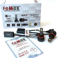 Femex Toyota Rav4 3 2006-2013 Kısa Far LED Gt Nano Pro H11