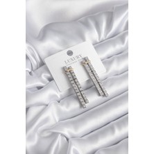 Hkursat Vıp Seri Zirkon Taşlı Su Yolu Kadın Küpe