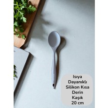 Seraph Isıya Dayanıklı Silikon Mini Derin Kaşık 20 cm 1 Adet