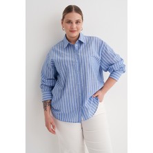 Myline Çizgili Pamuklu Gömlek