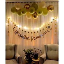 Ramazan Temalı Balon Seti, Duvar Süsleme, Bayram Keyfi, Oda Dekorasyonu
