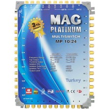 Mag Platinum Mp 10/24 Multiswitch - 10 Giriş 24 Çıkışlı Merkezi Uydu Santrali Hybrid 4K ve 3D Destekli