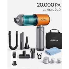 CAILON 7800 Mah Şarjlı 2’si 1 Arada Üfleme ve Çekme Özellikli 20.000 Pa Katlanabilir Araç Süpürgesi