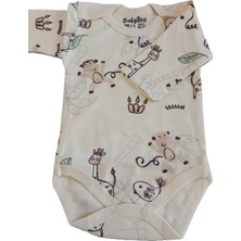 Bulut Anne ve Çocuk Uzun Kollu %100 Pamuklu Çıtçıtlı Body Renkli Dijital Baskılı