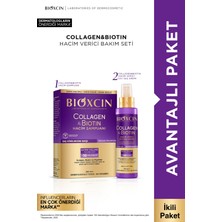 Bioxcin Collagen & Biotin Hacim Şampuanı + Sıvı Saç Kremi (Hacim Verici, Dolgunlaştırıcı Içerikli)