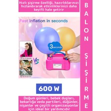 Wintoup Güçlü Motor Kaydırmaz Ayaklı Doğum Günü Düğün Nişan Parti Elektrikli Hızlı Balon Şişirme Makinesi