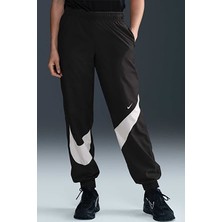 Nike Classic Woven Mr Uv Logo Womens Jogger Pant Lastik Paçalı Astarlı Kadın Günlük Eşofman Altı Siyah