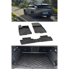 Sahler C5 Aircross  Elektrikli-1.6 Phev 2025 ve Sonrası 4.5d Paspas ve 3D Rizline Bagaj Havuzu Üst