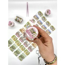 Kağıt Gemi Romantik Çiçek Pazarı Temalı 2m Washi Bant/washi Tape/masking Tape/desenli Bant