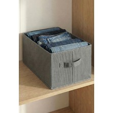 Prendi Home Füme Tela Dolap Içi Düzenleyici Kutu Organizer 45X25X20 cm Kazak Havlu Saklama Hurcu