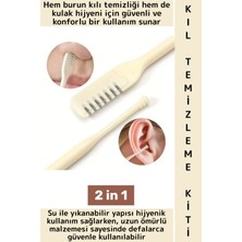 Wintoup Kişisel Bakım Yıkanabilir Tekrar Kullanılabilir Pratik Hijyenik Kulak Burun Kıl Temizleme Kiti 2in1