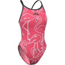 Mad Wave Kadın Mayosu Flare Anti-Chlor K2, Pembe - Pembe - M/38 Beden