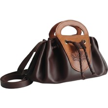 Wolini Leather Carving Lotus Çanta