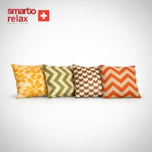Smarto Relax 4'lü Içi Dolgulu Kırlent 45X45 cm Kare – Salon & Berjer Kırlenti