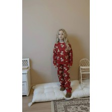 Zm Kids Ayıcık Desenli Unisex Çocuk Pijama Takımı – Yumuşak Dokulu, Rahat Kalıp
