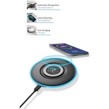 Piranha 4520 Kablosuz 15W Hızlı Şarj Standı | 3’ü 1 Arada Smart Şarj | LED Işık & USB Giriş