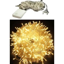 Kenko 100 Ledli Fişli 10 Metre Günışığı LED Dekor Lambası Sarı Renkli Yılbaşı Ağacı Işığı