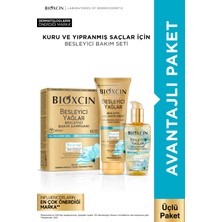 Bioxcin Besleyici Yağlar Onarıcı Şampuan 300ML + Saç Bakım Yağı 150ML + Saç Kremi 200ML