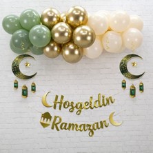 Ramazan Temalı Balon Süsleme Seti, Kutlama ve Dekorasyon Için Harika Seçenek