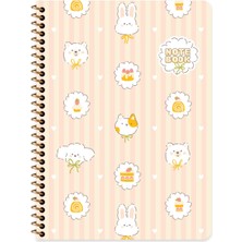 Keskin Color Keskin 16.5 x 22.5 Kareli Karton Kapak Kawaii Defter - Köpek