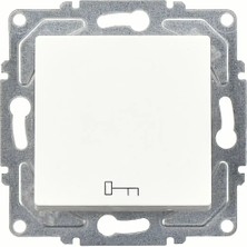 Günsan Elektrik Günsan Eqona  Radius  Neoline Kapı Otomatiği (Klipsli), Beyaz (Mekanizma + Tuşkapak)