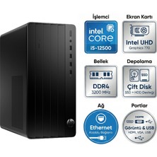 Hp Pro Tower 290 G9 Intel Core I5-12500 16GB 512GB SSD Windows 11 Pro Masaüstü Bilgisayar B70VDAT 006