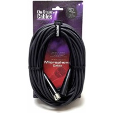 On Stage MC12-50 Mikrofon Kablosu (15M) | Uzun Mesafe Profesyonel Kablo
