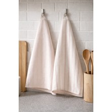 Elvya %100 Pamuk Çift Kat Müslin Mutfak Kurulama Bezi 2’li Set 40X60 cm Emici Yumuşak Mutfak Havlusu - Elv-Mkb