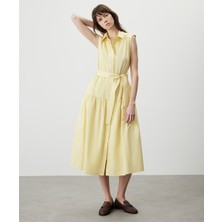 Miss İpekyol Kuşaklı poplin elbise IS1260002176087