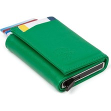 Newish  Erkek Mekanizmalı Kartlık ve Cüzdan NEW145 - Yeşil