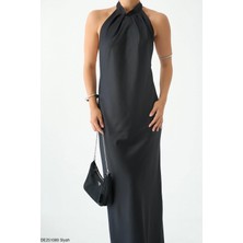 Butik Belvita YAKADAN BÜZGÜLÜ ELBİSE