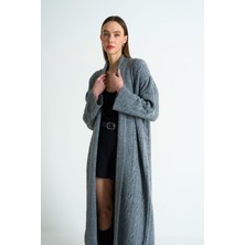 Butik Belvita Saç Örgülü Şal Yaka Hırka